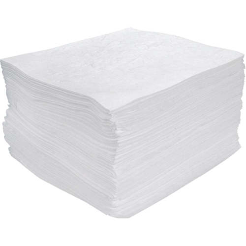 Feuilles absorbantes souffl&eacute;es de premi&egrave;re qualit&eacute;, Huile seulement, 15" x 17", 25 gal. d'absorption Northern Industrial Supply Inc.