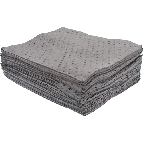 Feuilles absorbantes li&eacute;es de premi&egrave;re qualit&eacute;, Universel, 15" x 17", 15 gal. d'absorption Northern Industrial Supply Inc.