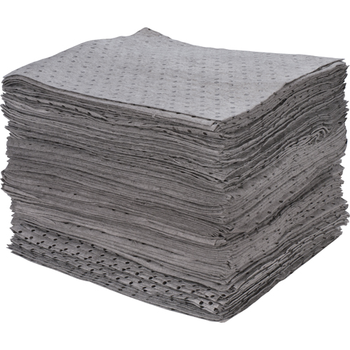 Feuilles absorbantes li&eacute;es de premi&egrave;re qualit&eacute;, Universel, 15" x 17", 30 gal. d'absorption Northern Industrial Supply Inc.