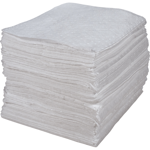Feuilles absorbantes li&eacute;es de premi&egrave;re qualit&eacute;, Huile seulement, 15" x 17", 30 gal. d'absorption Northern Industrial Supply Inc.
