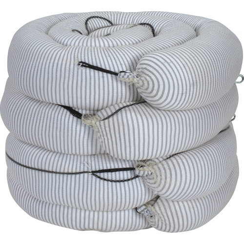 Barrage absorbant de premi&egrave;re qualit&eacute;, Universel, 10' lo x 8" la, Absorption 70 gal., 4 /pqt Northern Industrial Supply Inc.