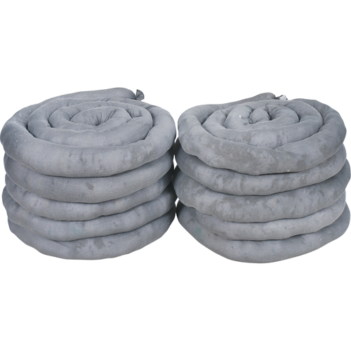 Remblais tubulaires absorbants, Universel, Absorption 40 gal., 3" la x 10' lo, Pqt de 10 Northern Industrial Supply Inc.