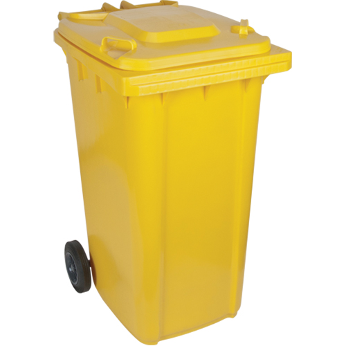 Contenant jaune mobile, Polyur&eacute;thane, 63 gallons/63 gal. US Northern Industrial Supply Inc.