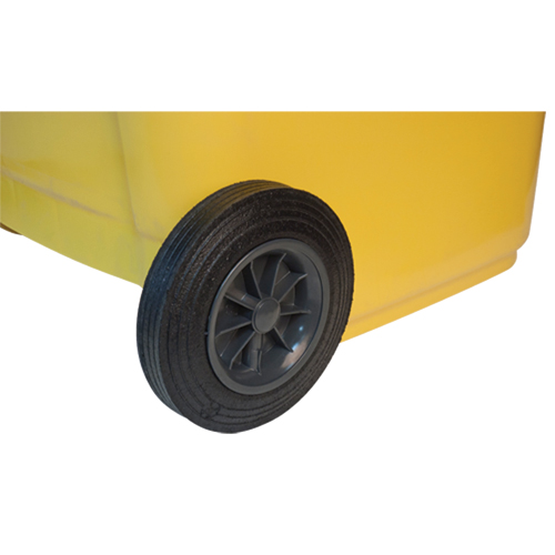 Contenant jaune mobile, Polyur&eacute;thane, 63 gallons/63 gal. US Northern Industrial Supply Inc.