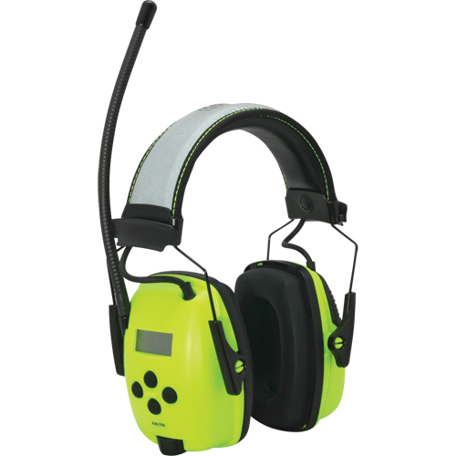 Howard Leight Sync Radio Hi-Visibility Earmuffs, Headband Style, 25 dB Northern Industrial Supply Inc.