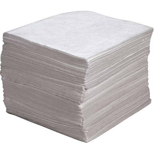 Premium Meltblown Sorbent Pads, Oil Only, 15" x 17", 30 gal. Absorbancy Northern Industrial Supply Inc.