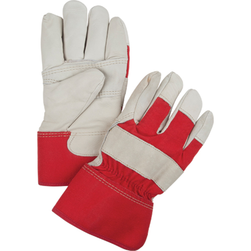Red & White Winter-Lined Fitters Gloves, Large, Grain Cowhide Palm, Boa Inner Lining Northern Industrial Supply Inc.