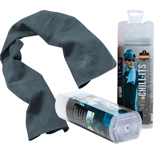 Chill-Its&reg; 6602 Cooling Towels, Grey Northern Industrial Supply Inc.