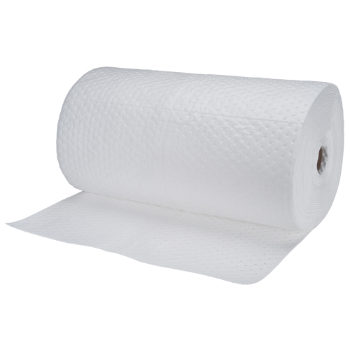 Industrial-Grade Fine Fibre Sorbent Rolls, Heavyweight, 150' L x 30" W, 70 gal. Absorbancy Northern Industrial Supply Inc.
