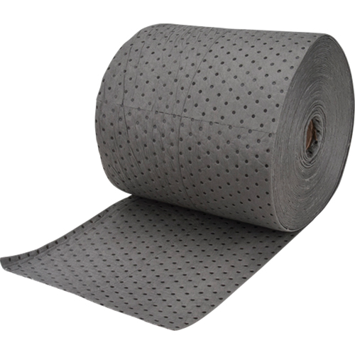 Rouleaux absorbants en fibres fines de calibre industriel, Poids moyen, 150' lo x 15" la, Absorption 25 gal. Northern Industrial Supply Inc.