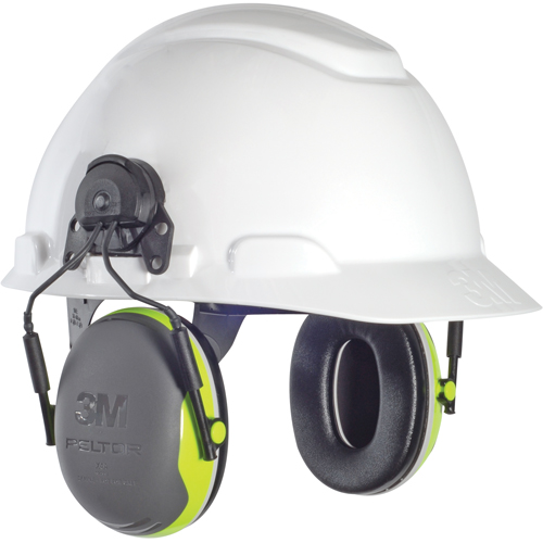 Peltor X Series Earmuffs, Cap Mount, 25 NRR dB Northern Industrial Supply Inc.