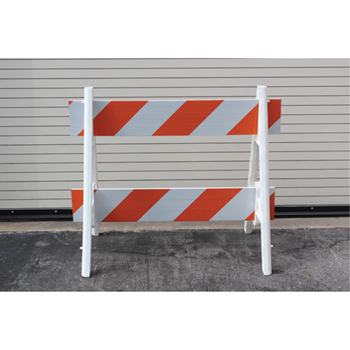 Barricades, A-Frame, 28.6" L x 40" H, Orange/White Northern Industrial Supply Inc.
