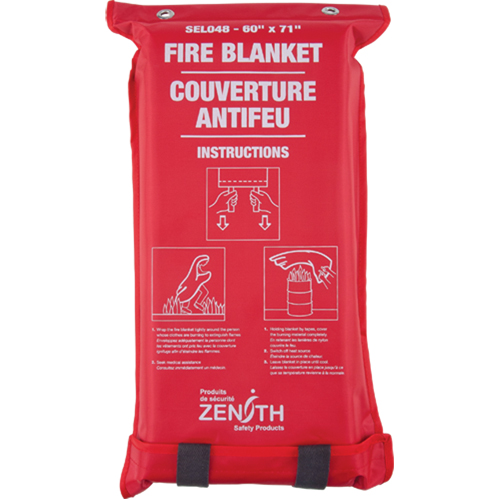 Fire Blanket, Fibreglass, 60"W x 71"L Northern Industrial Supply Inc.