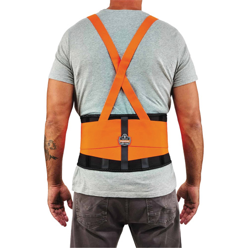 ProFlex 100HV Economy Spandex Hi-Vis Back Support Brace, Elastic, Small Northern Industrial Supply Inc.