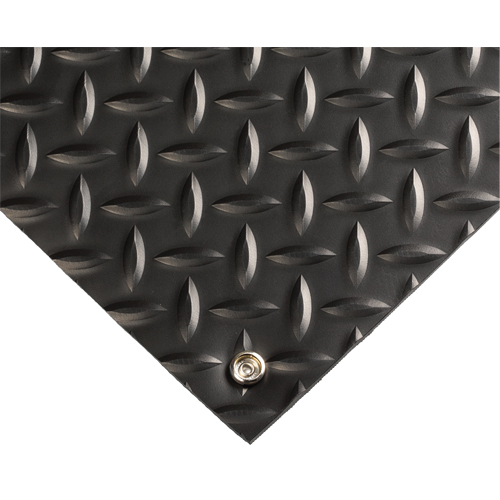 Electrically Conductive Mat No.785, 3' W x 5' L x 5/32" T, PVC, Diamond, Black Northern Industrial Supply Inc.