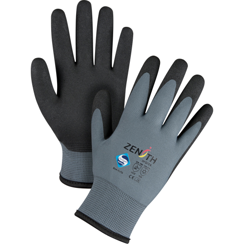 Gants enduits de premi&egrave;re qualit&eacute; ZX-30°, 10/T-Grand, R&ecirc;vetement PVC, Calibre 15, Enveloppe en Nylon Northern Industrial Supply Inc.