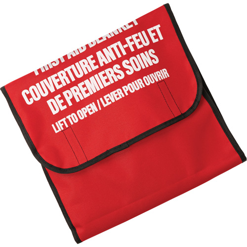 Dynamic Fire Blanket with Nylon Pouch Holder, Wool, 60"L x 71"W Northern Industrial Supply Inc.