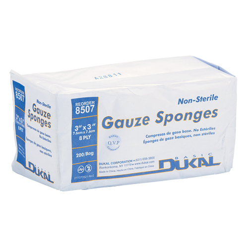 &eacute;ponge de gaze Dynamic, Tampon, 3" lo x 3" la, Dispositif m&eacute;dical Classe 1 Northern Industrial Supply Inc.