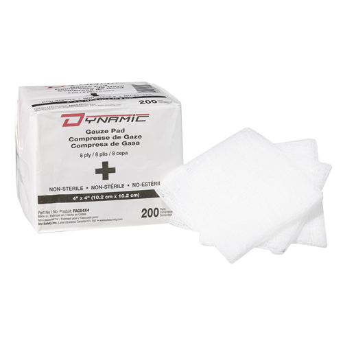 Dynamic Gauze Sponge, Pad, 4" L x 4" W, Medical Device Class 1 Northern Industrial Supply Inc.