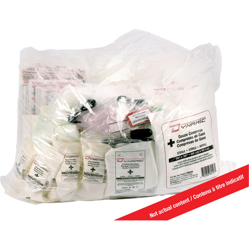 Ensemble de recharge pour trousse de premiers soins Dynamic, R&eacute;pond &agrave; la norme CSA Z1220-17 type 2 environnements &agrave; faible risque, Grand (51-100 travailleurs), Classe 1 Northern Industrial Supply Inc.