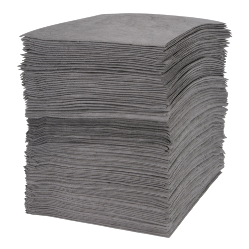 Premium Meltblown Sorbent Pads, Universal, 15" x 18", 30 gal. Absorbancy Northern Industrial Supply Inc.