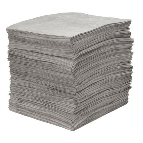 Premium Meltblown Sorbent Pads, Universal, 15" x 18", 25 gal. Absorbancy Northern Industrial Supply Inc.