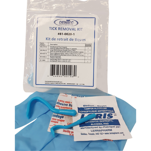 Tick Safety Kit, Class 1 Medical Device, Wallet Northern Industrial Supply Inc.