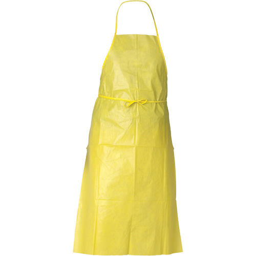 Tablier de protection contre la vaporisation de produits chimiques A70 KLEENGUARD, Poly&eacute;thyl&egrave;ne, 44" lo x 29" la, Jaune Northern Industrial Supply Inc.