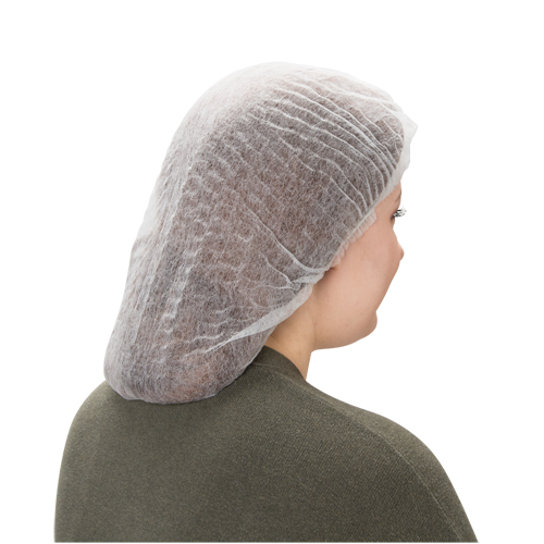 Bonnet bouffant pliss&eacute;, Polypropyl&egrave;ne, 21", Blanc Northern Industrial Supply Inc.