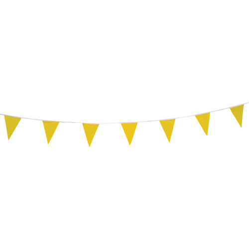 Cordon de fanions, 60' lo, Jaune Northern Industrial Supply Inc.