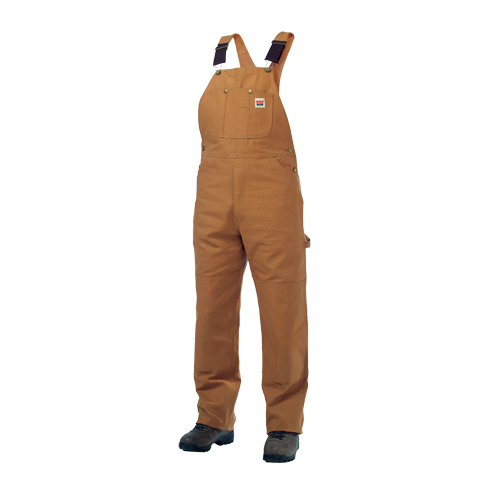 Salopettes en canevas de coton non doubl&eacute;e, Hommes, Grand, Brun Northern Industrial Supply Inc.