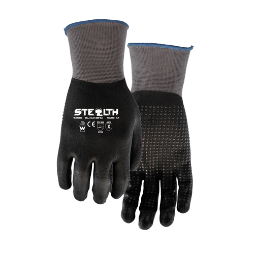 Gants 395 Stealth Blackbird, 11/2T-Grand, R&ecirc;vetement Mousse de nitrile, Calibre 15, Enveloppe en Nylon Northern Industrial Supply Inc.