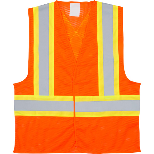 Veste de s&eacute;curit&eacute; pour la circulation, Orange haute visibilit&eacute;, Grand, Polyester Northern Industrial Supply Inc.