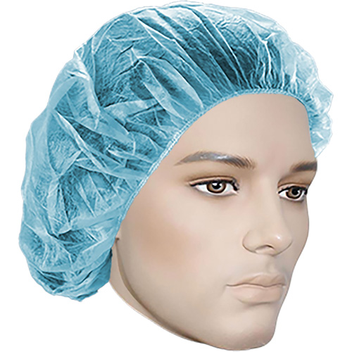 Bonnets bouffants, Polypropyl&egrave;ne, 18", Bleu Northern Industrial Supply Inc.