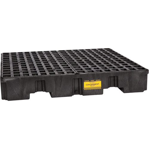 Palette de confinement des d&eacute;versements, Capacit&eacute; de d&eacute;versement 66 gal. US, 51,5'' x 51,5'' x 8" Northern Industrial Supply Inc.