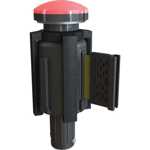 PLUS Barrier System Strobe Light Bracket & Red Strobe Light, Black Northern Industrial Supply Inc.