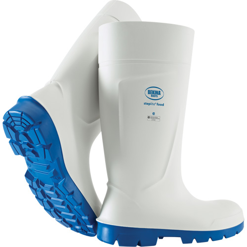 Bottes de s&eacute;curit&eacute; Bekina Steplite pour lhygi&egrave;ne et la s&eacute;curit&eacute; alimentaire, Polyur&eacute;thane, Embout Acier, Pointure 4 Northern Industrial Supply Inc.