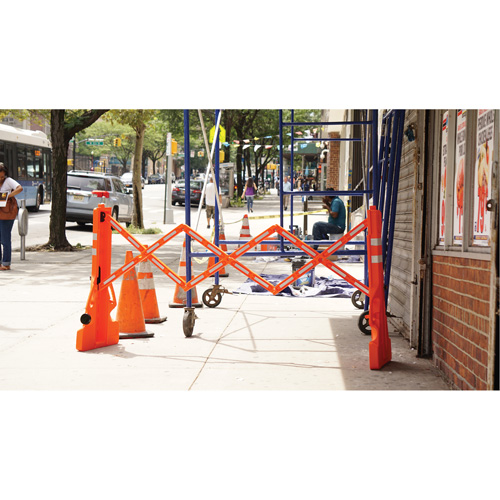 Barricade Multi-Gate, 43" h x 90" lo, Orange Northern Industrial Supply Inc.