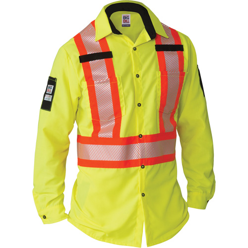 Ripstop High-Visibility Long Sleeve Shirt, Polyester, 2X-Large (Tall), High Visibility Lime-Yellow Northern Industrial Supply Inc.
