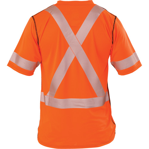 Polartec&reg; Power Grid&reg; High Visibility Short Sleeved T-Shirt, Polyester, X-Large (Tall), Orange Northern Industrial Supply Inc.