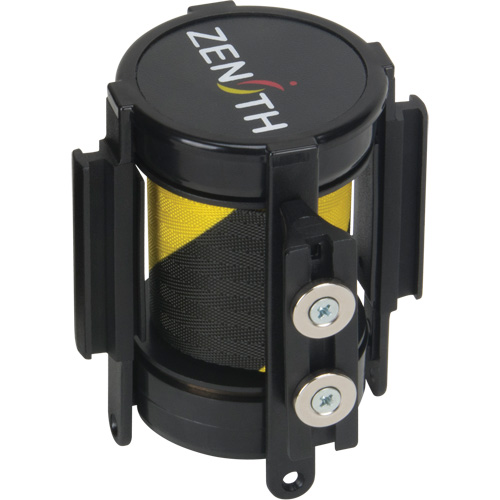 Cassette de ruban magn&eacute;tique pour barri&egrave;re de contr&ocirc;le des foules personnalis&eacute;e, 7', Ruban Noir et jaune Northern Industrial Supply Inc.