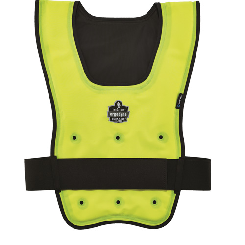 Chill-Its&reg; 6687 Economy Dry Evaporative Cooling Vest, Large/X-Large, High Visibility Lime-Yellow Northern Industrial Supply Inc.