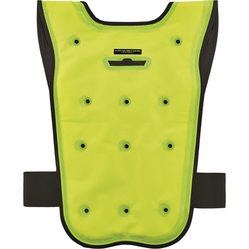 Chill-Its&reg; 6687 Economy Dry Evaporative Cooling Vest, Large/X-Large, High Visibility Lime-Yellow Northern Industrial Supply Inc.