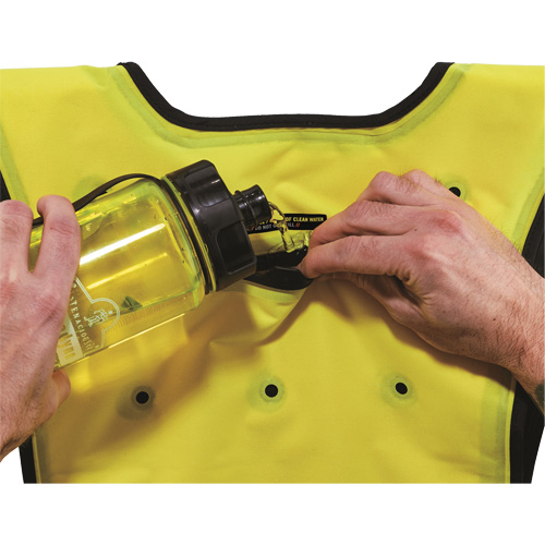 Chill-Its&reg; 6687 Economy Dry Evaporative Cooling Vest, Large/X-Large, High Visibility Lime-Yellow Northern Industrial Supply Inc.
