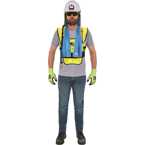 Chill-Its&reg; 6687 Economy Dry Evaporative Cooling Vest, Large/X-Large, High Visibility Lime-Yellow Northern Industrial Supply Inc.