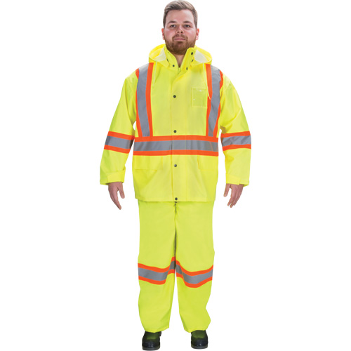 RZ1000 Rain Suit, Polyester, Small, High Visibility Lime-Yellow Northern Industrial Supply Inc.