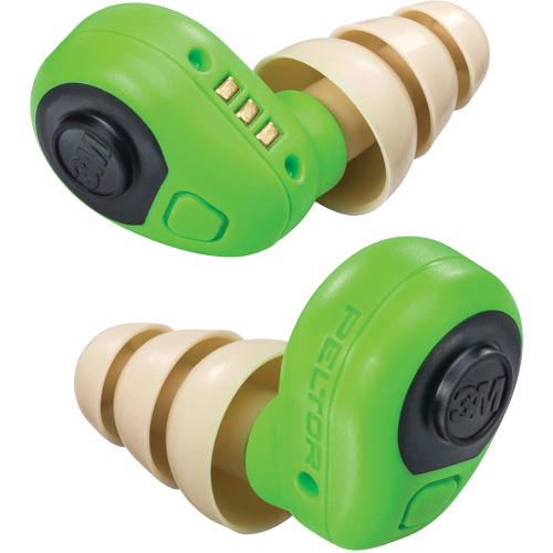 Bouchons d'oreilles &eacute;lectroniques Peltor, Sans cordon, Paire - Boîtier en plastique, 23 dB NRR, Grand/Moyen/Petit Northern Industrial Supply Inc.