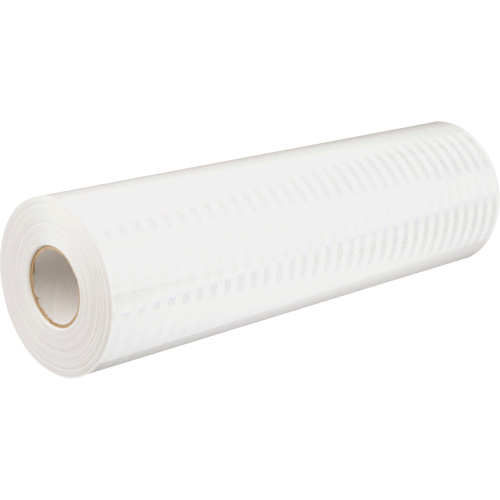 High Intensity Prismatic Grade Reflective Sheeting, 2" W x 150' L, 19 mils, White Northern Industrial Supply Inc.