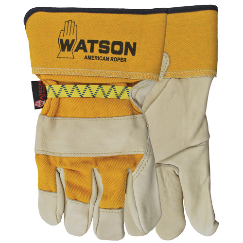 Gants pour cordeur American, Grand, Paume Cuir fleur de vache, Doubleure Coton Northern Industrial Supply Inc.