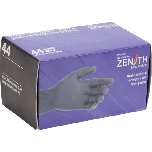 Gants jetables en paquets pour distributeur, 2T-Grand, Nitrile, 5 mils, Sans poudre, Noir Northern Industrial Supply Inc.
